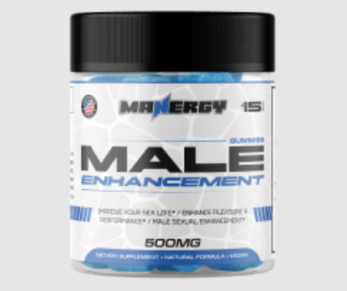 MANERGY Male Enhancement™ 500MG gummies bottle